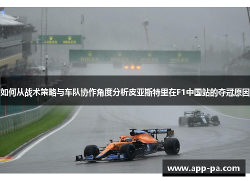 如何从战术策略与车队协作角度分析皮亚斯特里在F1中国站的夺冠原因