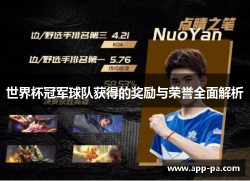 世界杯冠军球队获得的奖励与荣誉全面解析 世界杯冠军球队获得的奖励与荣誉全面解析