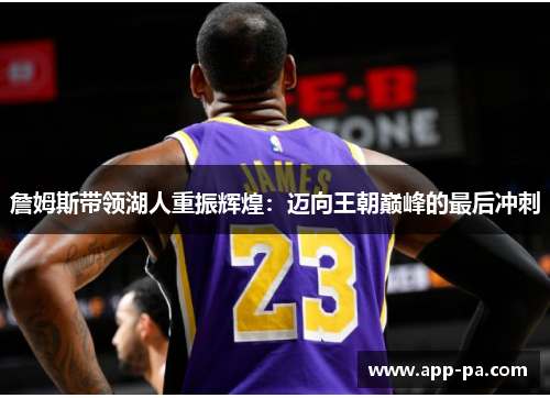 詹姆斯带领湖人重振辉煌：迈向王朝巅峰的最后冲刺