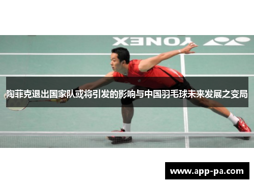 陶菲克退出国家队或将引发的影响与中国羽毛球未来发展之变局