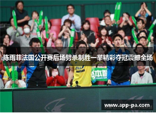 陈雨菲法国公开赛后场劈杀制胜一举精彩夺冠震撼全场
